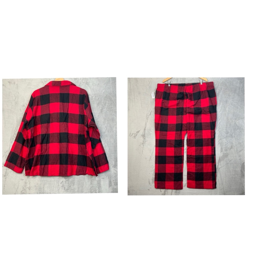 Old Navy Buffalo Plaid Pajama Set. Women’s Size 2XL. Black/Red. (NWT). - Picture 2 of 8